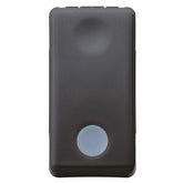 2P illuminated circuit breaker SYS BLACK 16AX